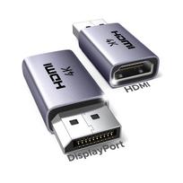 UGREEN DisplayPort į HDMI adapteris 4K@30Hz 2 vnt. pilka spalva