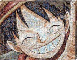 ENSKY ONE PIECE Mosaic Art x x cm Artboard Jigsaw 366 [Luffy] 23.7 30.7 2.1 Puzzle, Pieces, ATB-69
