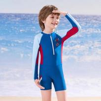 Disney Boys' Long-Sleeve Spider-Man Swimsuit 120