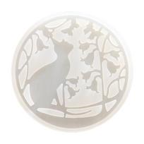 DIY Crafts Fragrance Plaster Polymer Clay UV Epoxy Mold Flowers for Cat Christmas Elk Keychain Resin Mold Silicone Mould
