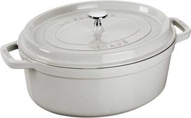 Ovalus ketaus puodas STAUB, 3,2 l spalva: balta