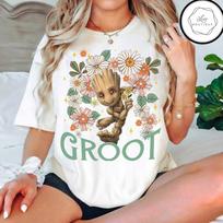Groot Floral Tee, Epcot Flower & Garden Festival Unisex Adult Kid Tee 551426 3XL beige