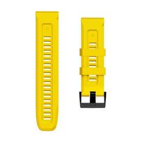 Sportinis silikoninis dirželis Garmin Descent G1 Solar Mk2i Mk2/Epix Gen 2/instinct 2 45mm/MARQ laikrodžiui, apyrankė QuickFit 26 22mm QuickFit 26mm geltona