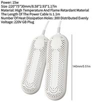 Electric Shoe Boot Dryer Eliminate Odor UV Foot Dryer Fast Drying Shoe Drying Dehumidifier Multifunction for Household Dormitory