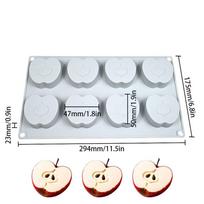 Fruit Shape Bento Cake Silicone Mold Silicone Material Gypsum Making 3D Soap Candle Wax Mould Pudding Mold Dessert Making