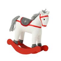 Christmas Decoration Rocking 23x8x26cm for Children, Desk Ornament Wood Base