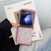 Epoxy Glitter Foldable Phone Case for ZFLIP7, Zflip3, Z5, Z6, and Zflip4 Samsung Z Flip 5