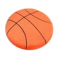 Flat Ball Dog Toy Soft Plush Flying Disc Squeaky Chew Toy Football Basketball Rugby Ball Fetch Toy for Puppy Teething Anxiety Relief Interactive Play B