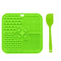 Slow Feeder Lick Mat with Suction Cups Silicone Pet Bowl for Anxiety Relief Digestion BPA-Free Portable Dog Food Puzzle Mat for Wet Food Yogurt Treats
