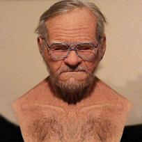Horror Mask Halloween Cosplay Bald Old Man Face Mask Party Prop Adult(d)