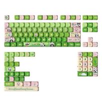PBT Cartoon Keycap Set For 131Keys Colorful Candy Bear Theme MOA Height Keycap for Mechanical Keyboards Keycaps 1