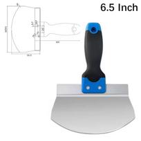 Stainless Steel Putty Knife Two-Tone Grip Handle Multi-Purpose Scraper  Drywall Finishing 6.5 Inch