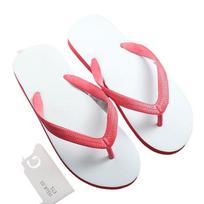 Men's Fashion Flip Flops, Casual Outdoor Beach Slippers, Non-slip Flat Clip Toe Shoes, Lightweight Breathable Summer Sandals 9 raudona