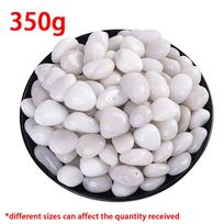 350/700g High Polished White Pebbles Indoor Outdoor Garden Courtyard Fish Tank Aquarium Horticultural Decoration Cobblestone XJM