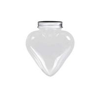 10Pcs 300ml Plastic Heart Shape Water Bottle Transparent Plastic Portable Box For Juice Tea Milk Bottles Drinking Cup BPA Free 101-200ml white