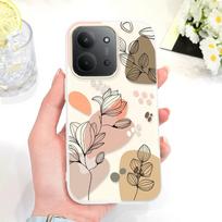 Simple Flowers Phone Case For Xiaomi Redmi 15C 15 14C 13 13C 12 12C 10 9 9A 9C 9T A5 A3 A2 A1 4G 5G Candy Colored Cover Redmi 15 4G balta