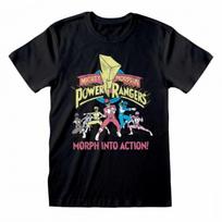 Mighty Morphin Power Rangers Unisex Adult Morph Into Action T-Shirt S juoda