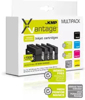 KMP Printtechnik AG Carruzzo KMP 1747,4085 rašalo kasetė 4 vnt Derantis Juoda, Žydras, Rausvai raudona, Geltona (Atnaujinta)