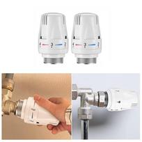 Automatic Thermostatic Thermostatic Radiator Valve Straight Type Adjustable Floor Heating Valve Easy To Use Automatic White