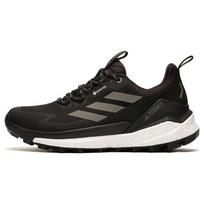 Adidas Terrex Free Hiker 2.0 žemi GORE-TEX juodi pilki balti unisex sportbačiai Core-Black Grey-Four Cloud-White IG3201 42