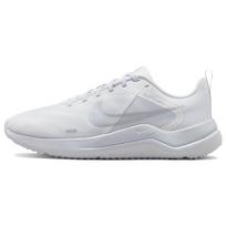 Nike Downshifter 12 Balti Metalinio Sidabro Moteriški Sportbačiai Pure-Platinum DD9294-100 37.5