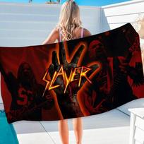 Slayer Heavy Metal Grupės Muzika Vonios Rankšluostis Mikropluošto Minkštas Vandens Sugeriantis Kvėpuojantis Mergaitei Vaikams Dekoratyvinis Animacinis W30*H60(CM)