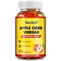 Apple Cider Vinegar Supplement, With Vitamin, 60 Gummies, Per Serving 1000 Mg 60 Gummies