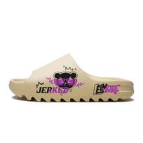 Adidas Originals Yeezy Slide Slip Resistant Slide Slippers Unisex Beige Black FZ5897(Team352-Elmore) 37⅓