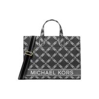 MICHAEL KORS Gigi Logo Logo Commuting Portable Fabric Tote Bag Tote Bag Shopping Bag Shoulder Crossbody Handbag Large Size Women's Black juoda