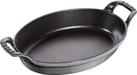 STAUB Ovali mini kepimo ir gratino indas 24 x 16 cm, pilkas