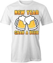 GRAB A BEER TShirt Tee Short-Sleeved Cotton CLOTHING DRINKS NEW YEARS S1WCA351 XL