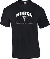 Nurse The Hardest Job You'll Ever Love Nursing T-Shirt L