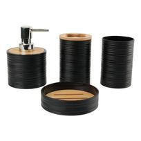 4 Pieces Bathroom Accessories Set Bathroom Decor Bath Accessory Complete Set juoda