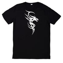 Tribal Dragon Dragon Dragon Tattoo Mystical Motif Cotton T-Shirt 4XL