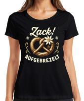 Zack pretzel Oktoberfest pretzel costume Edelweiss Oktoberfest funny women's T-shirt 3XL
