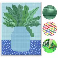 Diamond painting kit cute cat dog tulip. full diamond round mosaic handmade. home decoration gift Round 20x30cm