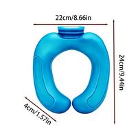 Water-filled Neck Cooling Ice Tube Summer Portable Ice Wrap Neck Cooler Ice Neck Ring Neck-hanging PVC Hot/Cold Water Bag mėlyna
