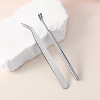 1Set Portable Tick Removal Tweezers Painless Tick Remover Tool For Dogs Cats Pets Human Tick Extractor Accessories A2
