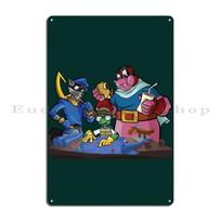 Sly Cooper and the Thievius Raccoonus Carmelita fan art Background Metal Plaque Retro Printed Decoration Tin Sign Poster 20x30cm（7.8x11.8inch）