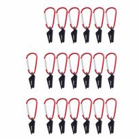40Pcs Heavy Duty Awning Clamp Waterproof Tarpaulin Clips Anti-Wind Tent Accessories  Fixed Tents raudona