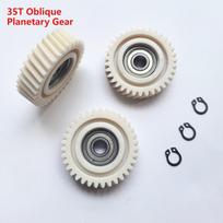 47.5x13mm Oblique Planetary Gear 35T E-Bike Motor Gear Nylon Helical Gear with 8mm Bearing Compatible with E-Bike Hub Motor Part 8mm
