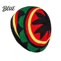 All-in-one Wig Braid Stretch Beret Bottom Hat Non-Pressurizing Soft Knitted Elastic Non-pressurizing Rainbow Color Foldable Hat for Festivals