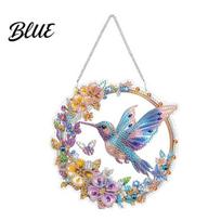 DIY Crystal Art Pendant Diamond Suncatcher Kit Sun Catcher Craft Window Hanging Acrylic Decoration Faux Project for Adults Home Decor 5D A