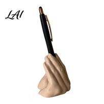 Pen Holder Funny Hand Gesture for Desk 3D Printed Creative Novelty Pencil Stand Desktop Organizer Office Accessories Cup ruda
