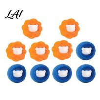 Clothes Hair Remover 10Pcs Lint Roller Wash Balls Easy to Use Remover Washing Machine Pet Catcher Reusable
