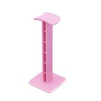 MultiPurpose Headphone Stand Dock Featuring AntiSkid Construction Integrated Mounting Hole For Secure Desktop Position rožinė