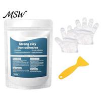 Bonding Metal Repair Putty 1/3 Sets High Strength Multi-Purpose Clay, Strong Clay Iron Adhesive with Scraper 100G & Gloves, for Metal, Plastic, Wood, 1 Set balta