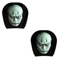 2 Pcs Ghost Car Headrest Covers Halloween Accessories Neck Pillowcase Headrest Covers  Car Interior 2pcs StyleC
