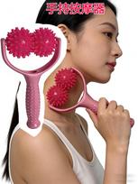 Spiky Muscle Massage Stick Roller for Deep Tissue - Portable Yoga Fitness Massager One Size rožinė