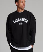 Cream Soda Lab Ozzy Arc Logo Sweatshirt Black White M